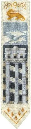 Le Bonheur des Dames Kreativset Le Bonheur des Dames Lesezeichen Kreuzstich Stickpackung "Chateau De, (embroidery kit by Marussia)