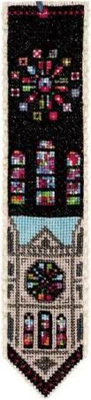 Le Bonheur des Dames Kreativset Le Bonheur des Dames Lesezeichen Kreuzstich Stickpackung "Rosace Kath, (embroidery kit by Marussia)