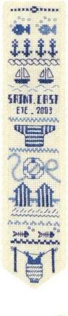Le Bonheur des Dames Kreativset Le Bonheur des Dames Lesezeichen Kreuzstich Stickpackung "St Cast", Z, (embroidery kit by Marussia)