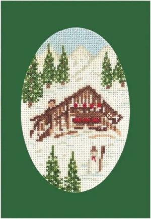 Le Bonheur des Dames Kreativset Le Bonheur des Dames Grußkarten 2er Set Kreuzstich Stickpackung "Froh, (embroidery kit by Marussia)