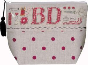 Le Bonheur des Dames Kreativset Le Bonheur des Dames Etui Kreuzstich Stickpackung "Etui Couture Initi, (embroidery kit by Marussia)