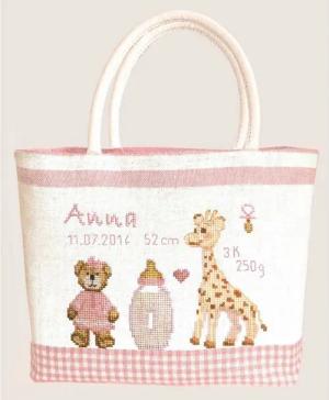 Le Bonheur des Dames Kreativset Le Bonheur des Dames Tasche Kreuzstich Stickpackung "Handtasche Coutu, (embroidery kit by Marussia)
