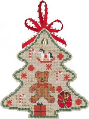 Le Bonheur des Dames Kreativset Le Bonheur des Dames Kreuzstich Stickpackung "Weihnachtsbaumschmuck B, (embroidery kit by Marussia)