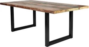SIT Esstisch Tops, aus recyceltem Altholz und Metall, Shabby Chic, Vintage