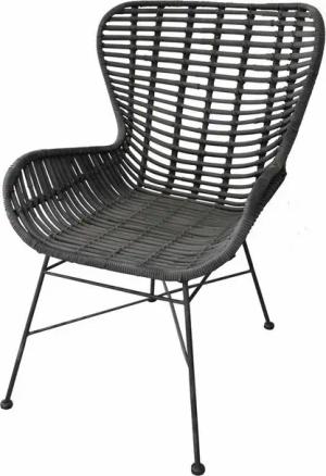 SIT Sessel Sit&Chairs, mit geschwungenen Armlehnen, in schwarz oder natur, Shabby Chic