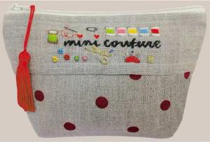 Le Bonheur des Dames Kreativset Le Bonheur des Dames Etui Petit Point Stickpackung "Mini-Nähkoffer", (embroidery kit by Marussia)