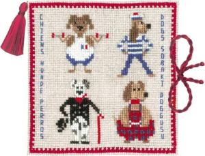 Le Bonheur des Dames Kreativset Le Bonheur des Dames Nadeletui Kreuzstich Stickpackung "Dog", Zählmus, (embroidery kit by Marussia)