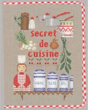 Le Bonheur des Dames Kreativset Le Bonheur des Dames Notitzbuch-Etui Kreuzstich Stickpackung "Küchen, (embroidery kit by Marussia)