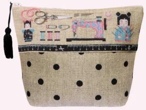 Le Bonheur des Dames Kreativset Le Bonheur des Dames Etui Kreuzstich Stickpackung "Etui Couture Kokes, (embroidery kit by Marussia)