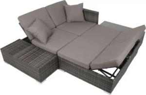 Garden Pleasure Relaxsessel (1-St), Garten Lounge Sitzgruppe Relax Sofa + Tisch + Sessel Rattan Optik