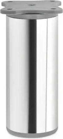 SO-TECH® Möbelfuß 4 Stück Echo 100 mm (10 mm) Ø 40 mm Chrom poliert, höhenverstellbare Möbelbeine aus Aluminium