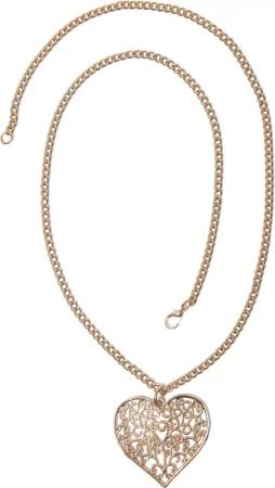 COLLEZIONE ALESSANDRO Lange Kette "Luisella", Filigraner Herzanhänger