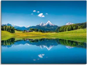 Artland Wandbild "Landschaft in den Alpen", Berge, (1 St.), als Alubild, Outdoorbild, Leinwandbild, Poster in verschied. Größen