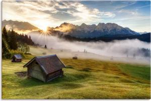 Artland Wandbild "Herbst in Bayern", Berge & Alpenbilder, (1 St.), als Alubild, Outdoorbild, Leinwandbild, Wandaufkleber, versch. Größen