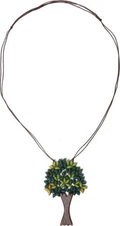 COLLEZIONE ALESSANDRO Lange Kette "Tessa", Lange Kette mit Baumanhänger
