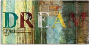 Artland Wandbild "Traum", Sprüche & Texte, (1 St.), als Leinwandbild, Poster, Wandaufkleber in verschied. Größen