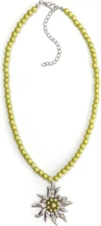 Allgäu Rebell Kette mit Anhänger "Trude", Glasperlenkette