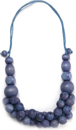 COLLEZIONE ALESSANDRO Kette mit Anhänger "Bea", mit unterschiedlichen Holzperlen