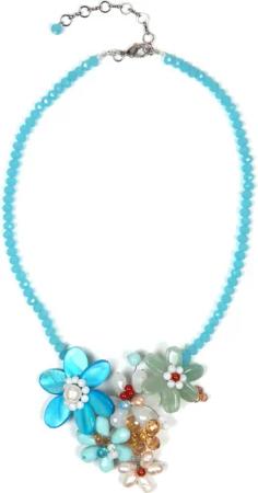 Allgäu Rebell Kette mit Anhänger "Norah", mit Glasperlen