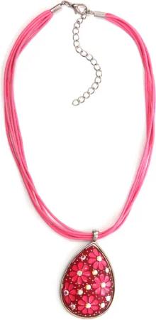 Allgäu Rebell Kette mit Anhänger "Henrike", mit schimmernden Glassteinen