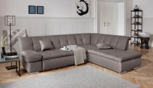 DOMO collection Ecksofa "Mona L-Form", wahlweise mit Bett- und Armlehnfunktion