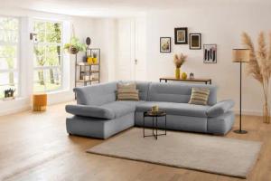 INOSIGN Ecksofa "Avesa L-Form", Wahlweise mit Arm- und Bettfunktion, B/T/H: 275/211/80 cm