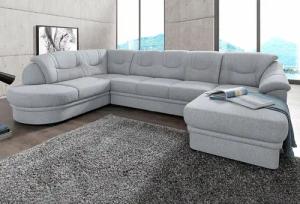 sit&more Wohnlandschaft "Savoni U-Form", wahlweise mit Bettfunktion