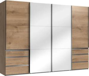 Wimex Schwebetürenschrank "Level by fresh to go", mit Glastüren und Synchronöffnung