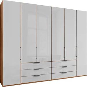 WIEMANN Falttürenschrank "Monaco mit hochwertige Beschläge inkl. Schubladendämpfung", unempfindlichen Glasfront, Made in Germany