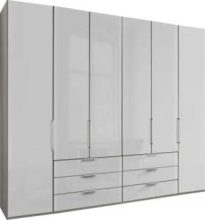 WIEMANN Falttürenschrank "Monaco mit hochwertige Beschläge inkl. Schubladendämpfung", unempfindlichen Glasfront, Made in Germany