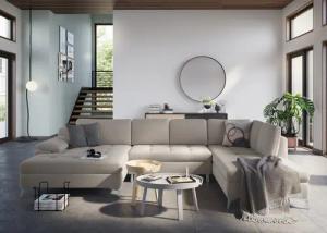 sit&more Wohnlandschaft "Latigo U-Form", mit Mega-Recamiere, wahlweise mit Bettfunktion und Bettkasten