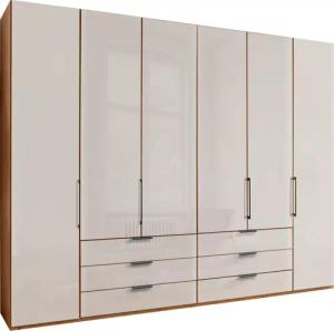 WIEMANN Falttürenschrank "Monaco mit hochwertige Beschläge inkl. Schubladendämpfung", unempfindlichen Glasfront, Made in Germany