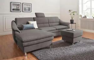 sit&more Ecksofa "Cardoso L-Form", mit Federkern, wahlweise mit Bettfunktion