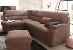 sit&more Ecksofa "Pandora L-Form", wahlweise mit Bettfunktion und Bettkasten