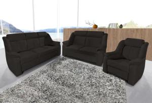 sit&more Polstergarnitur "Basel", Set, bestehend aus 3-Sitzer + 2-Sitzer + Sessel