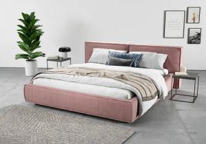 INOSIGN Polsterbett "Adrina mit Biesenoptik, Feincord und Luxus-Microfaser", bis 280kg, auch in Überlänge 220 cm, 4 Breiten bis 200cm