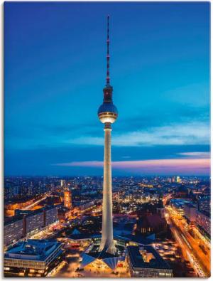 Artland Wandbild "Berlin Fernsehturm", Deutschland, (1 St.), als Leinwandbild in verschied. Größen