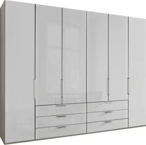 WIEMANN Falttürenschrank "Monaco mit hochwertige Beschläge inkl. Schubladendämpfung", unempfindlichen Glasfront, Made in Germany