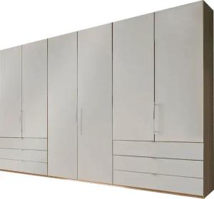 WIEMANN Falttürenschrank "Loft, in stilvoller Optik, Made in Germany", widerstandsfähige Glasfronten, geräuscharme Türen, mit Panoramaöffnung
