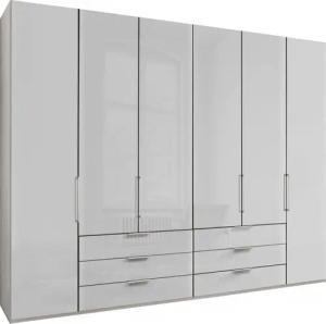 WIEMANN Falttürenschrank "Monaco mit hochwertige Beschläge inkl. Schubladendämpfung", unempfindlichen Glasfront, Made in Germany