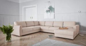 andas Wohnlandschaft "Hobro U-Form", in 3 Bezugsqualitäten in vielen Farben, Design by Morten Georgsen