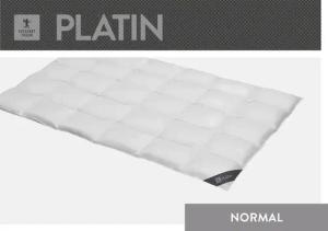SPESSARTTRAUM Gänsedaunenbettdecke "Platin", normal, Füllung 100% Reine weiße Gänsedaunen, Bezug 100% Baumwolle, (1 St.), hergestellt in Deutschland, allergikerfreundlich