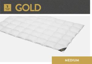 SPESSARTTRAUM Gänsedaunenbettdecke "Gold", leicht, Füllung 100% Gänsedaunen, Bezug 100% Baumwolle, (1 St.), hergestellt in Deutschland, allergikerfreundlich