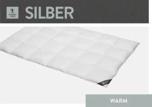 SPESSARTTRAUM Daunenbettdecke "Silber", warm, Füllung 100% Daunen, Bezug 100% Baumwolle, (1 St.), hergestellt in Deutschland, allergikerfreundlich