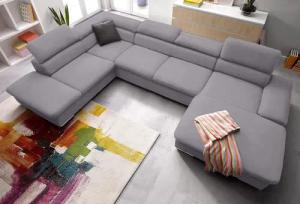 sit&more Wohnlandschaft "Alcatraz U-Form", wahlweise mit Bettfunktion