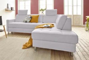 sit&more Ecksofa "Pablo L-Form", wahlweise mit Bettfunktion und Bettkasten