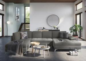 sit&more Wohnlandschaft "Latigo U-Form", mit Mega-Recamiere, wahlweise mit Bettfunktion und Bettkasten