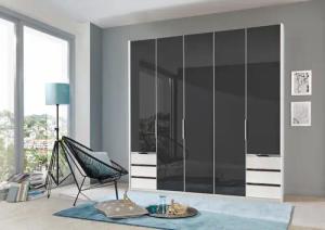 Wimex Kleiderschrank "Level by fresh to go", mit vollflächigen Glastüren