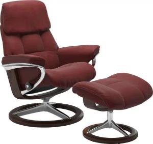 Stressless Hocker "Ruby", mit Signature Base, Gestell Eiche, Wenge, Braun & Schwarz