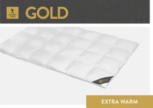 SPESSARTTRAUM Gänsedaunenbettdecke "Gold", extrawarm, Füllung 100% Gänsedaunen, Bezug 100% Baumwolle, (1 St.), hergestellt in Deutschland, allergikerfreundlich